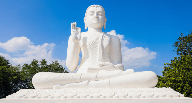 Sri Lanka | Anuradhapura | Mihintale Buddha beeld